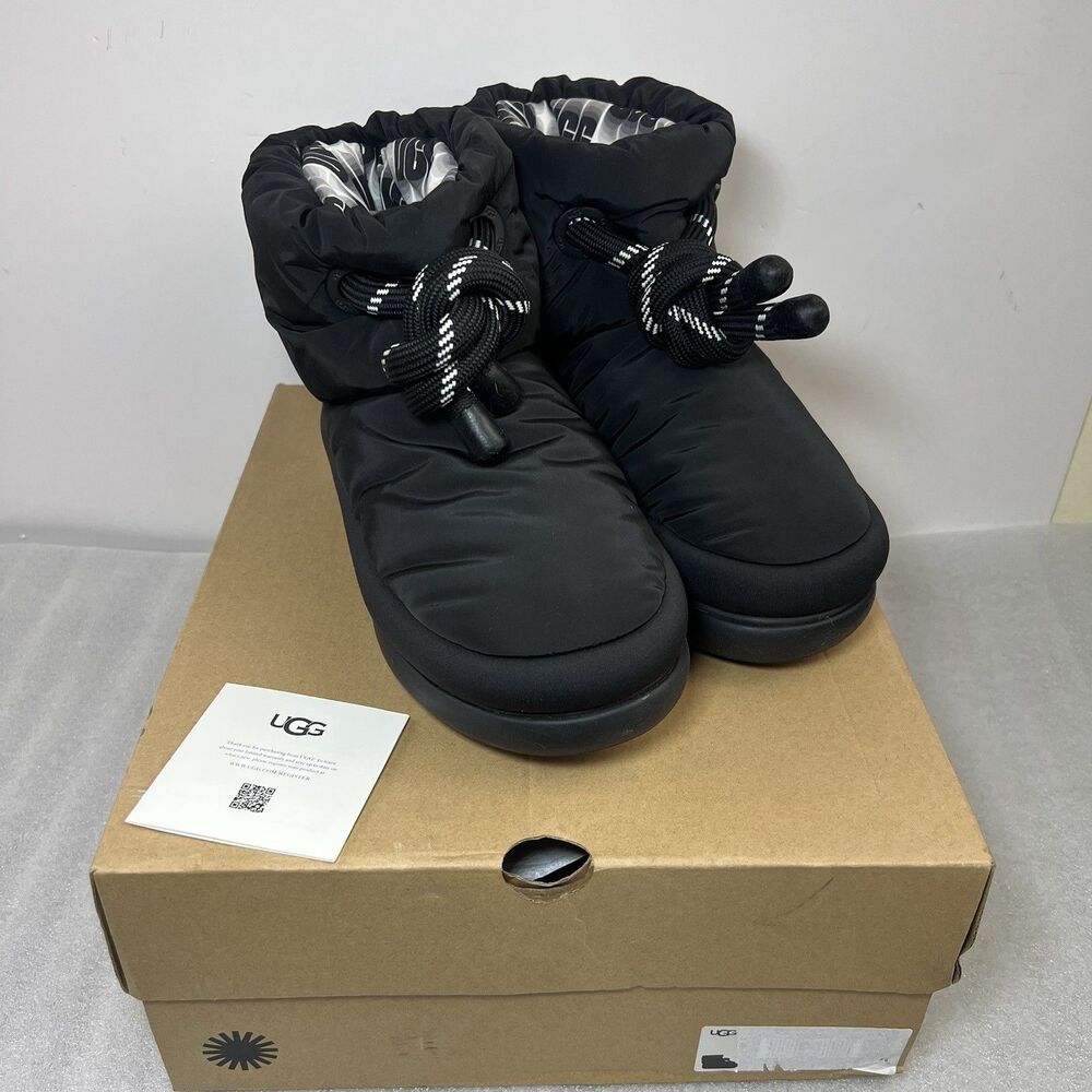 UGG BLACK CLASSIC MAXI SHORT WINTER SNOW BOOTS, WOMEN US 9/ EUR 40 ~NEW